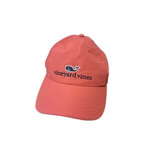 Vineyard Vines Classic Whale Logo Baseball Cap Hat Adult Adjustable Pink